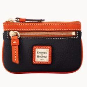 Dooney & Bourke Pebble Grain Leather Coin Case Black NWT
